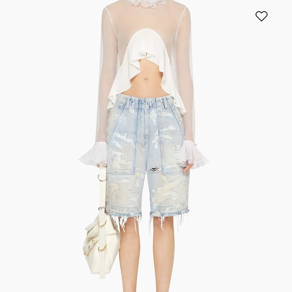 Givenchy Denim Cargo Bermuda Shorts 30 - Picture 1 of 15